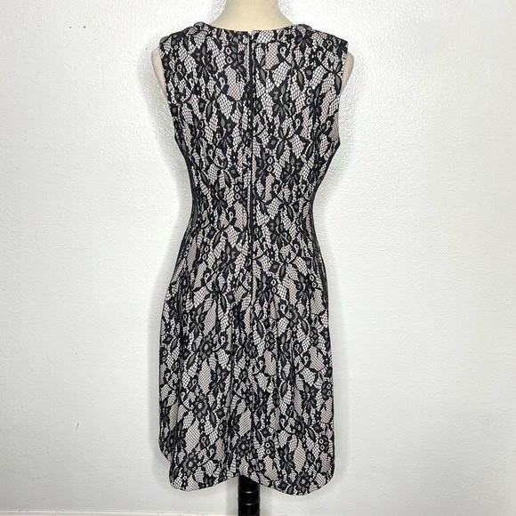 ANTHROPOLOGIE HD In Paris Violante Black Lace Mini A-Line Dress Size Medium - Picture 7 of 15